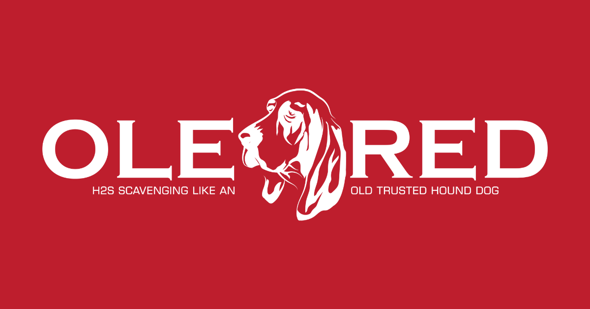 Ole Red Dog logo on red background