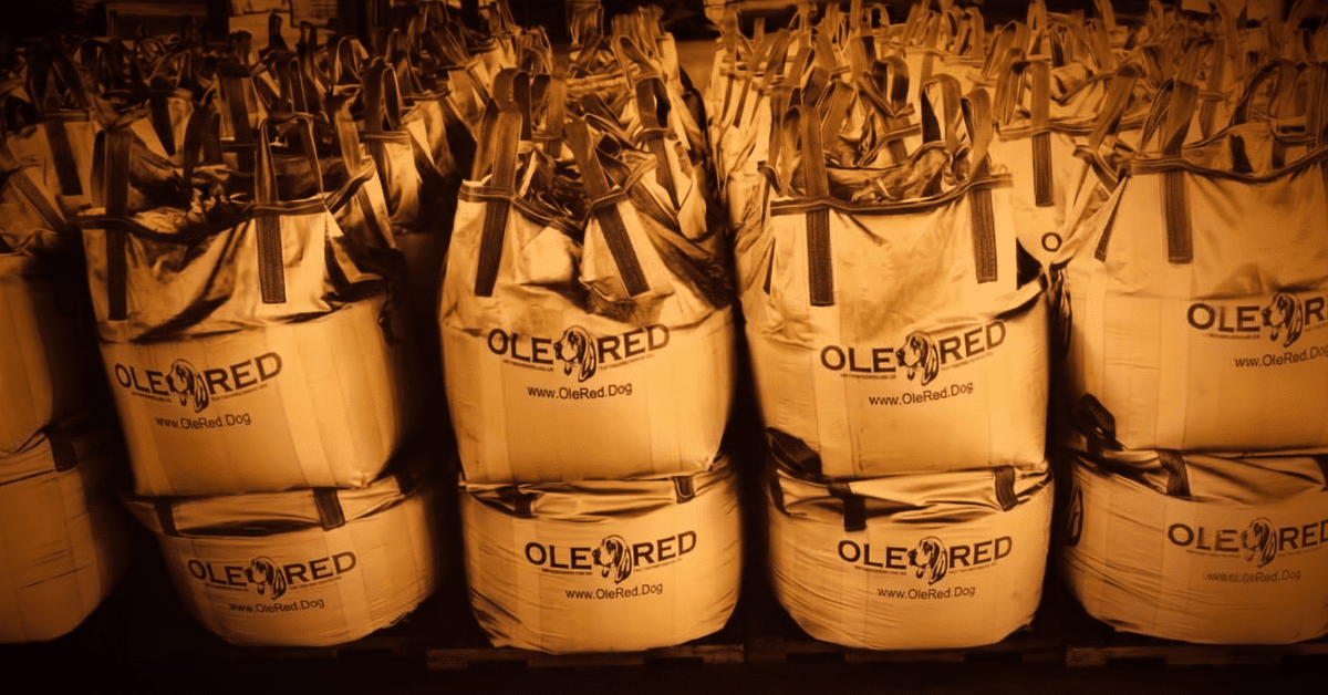 Ole Red Dog Media Bags on Pallets